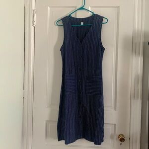 Old navy button up knee length dress